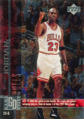 1997 Upper Deck Game Dated Memorable Moments Michael Jordan #18 Basketball Card