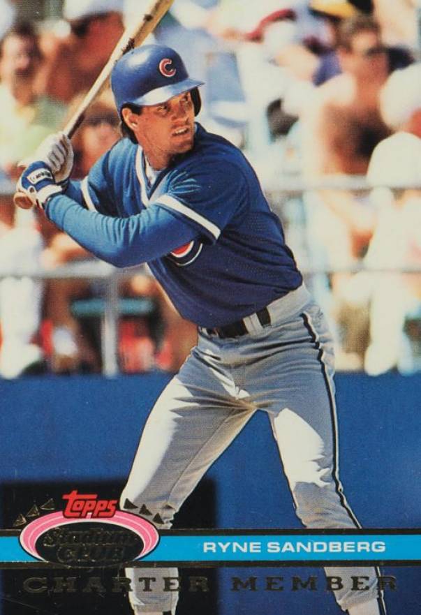 1991 Stadium Club Charter Member Ryne Sandberg # Baseball Card