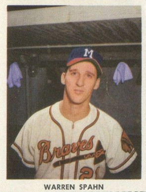 1955 Golden Stamps Warren Spahn # Baseball Card