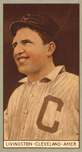 1912 Brown Backgrounds Broadleaf Paddy Livingston #108 Baseball Card