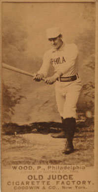 1887 Old Judge Wood, P., Philadelphia #509-2a Baseball Card