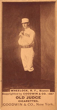 1887 Old Judge Wheelock, R.F., Boston #493-2a Baseball Card