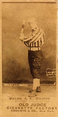 1887 Old Judge Walsh, S.S., Omahas #477-1a Baseball Card