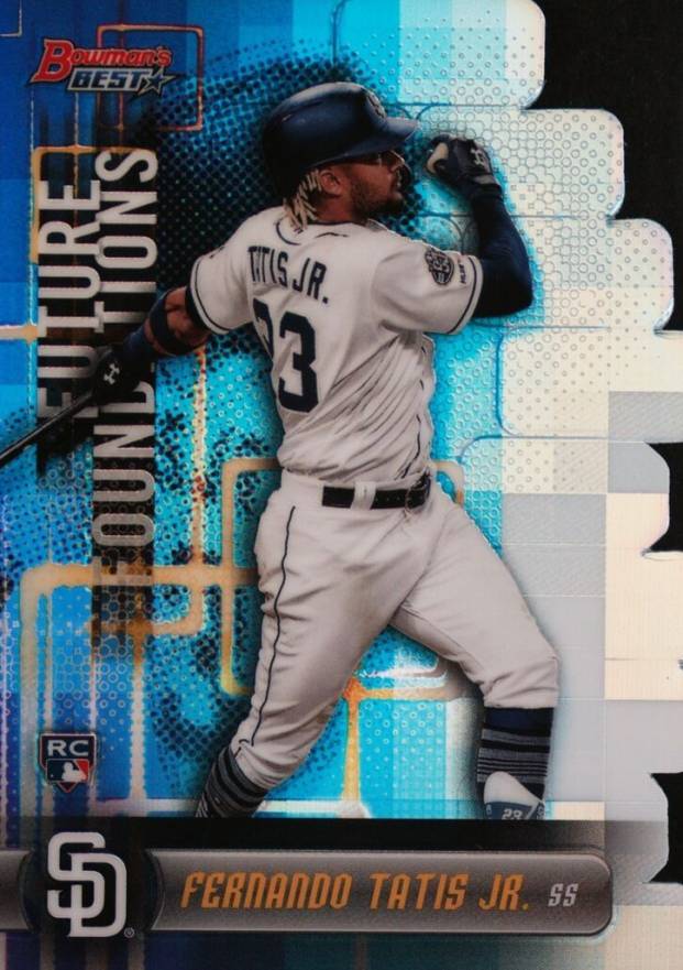 2019 Bowman's Best Future Foundations Die-Cut Fernando Tatis Jr. #FTJ Baseball Card