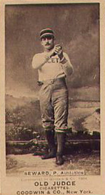 1887 Old Judge Seward, P. Athletics #408-1a Baseball Card