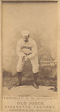 1887 Old Judge Fennelly, S.S., Athletics #156-3a Baseball Card