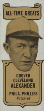 1969 Bazooka Hand Cut Grover Alexander # Baseball Card