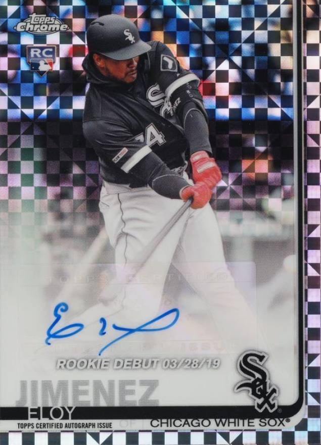 2019 Topps Chrome Update Rookie Debut Autograph Eloy Jimenez #EJ Baseball Card