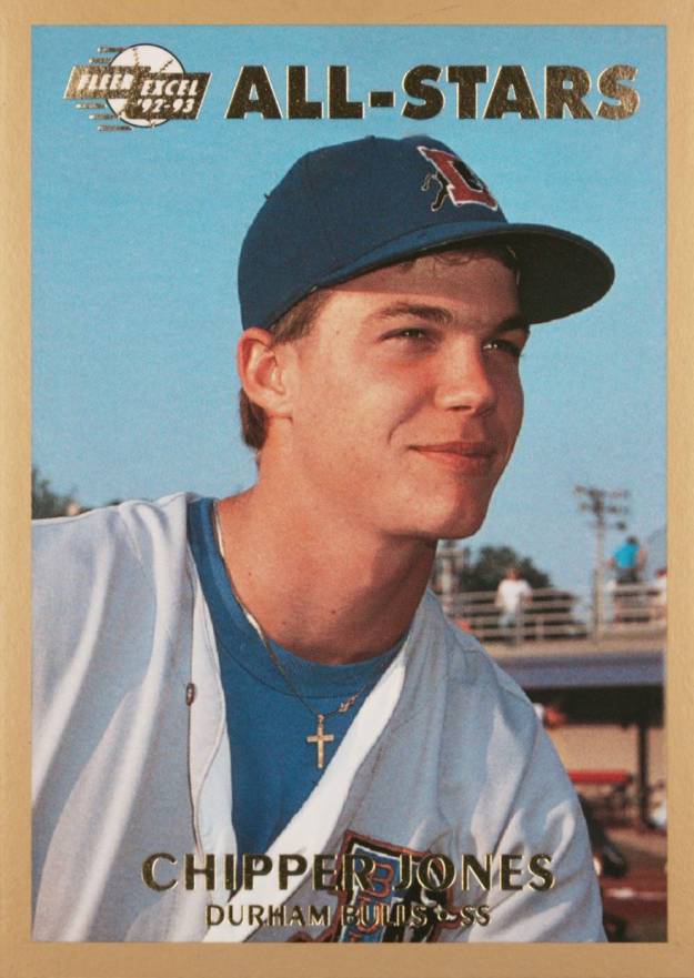 1992 Fleer Excel All-Stars Chipper Jones #2 Baseball Card