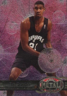 1997 Metal Universe Precious Metal Gems Tim Duncan #66 Basketball Card