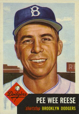 1953 Topps Pee Wee Reese #76 Baseball Card