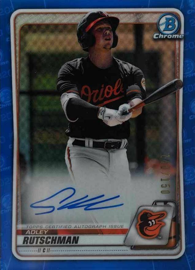 2020  Bowman Chrome Prospect Autographs Adley Rutschman #CPAAR Baseball Card