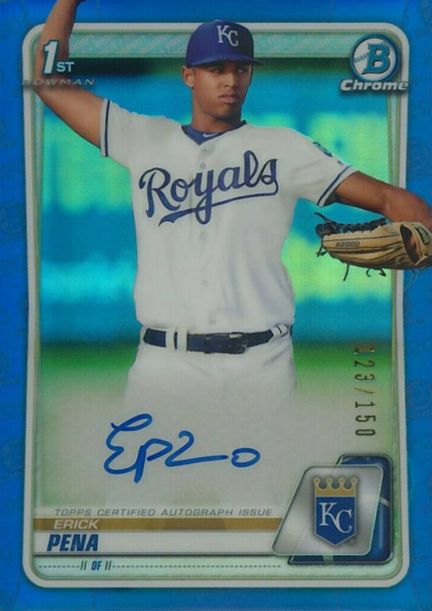 2020  Bowman Chrome Prospect Autographs Erick Pena #CPAEPE Baseball Card