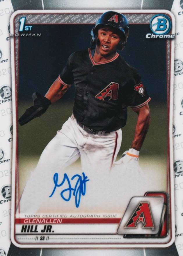 2020  Bowman Chrome Prospect Autographs Glenallen Hill Jr. #CPAGHJ Baseball Card