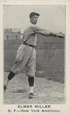 1922 American Caramel--Series of 120 ! RB Elmer Miller # Baseball Card