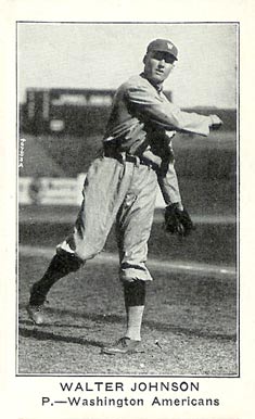 1922 American Caramel--Series of 120 ! RB Walter Johnson # Baseball Card