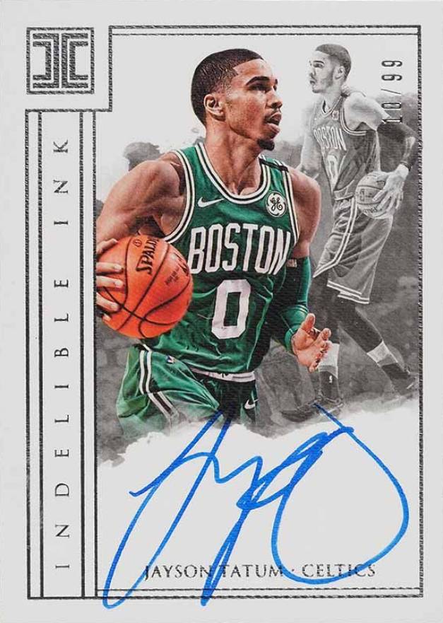 2017 Panini Impeccable Indelible Ink Jayson Tatum #JTT Basketball Card