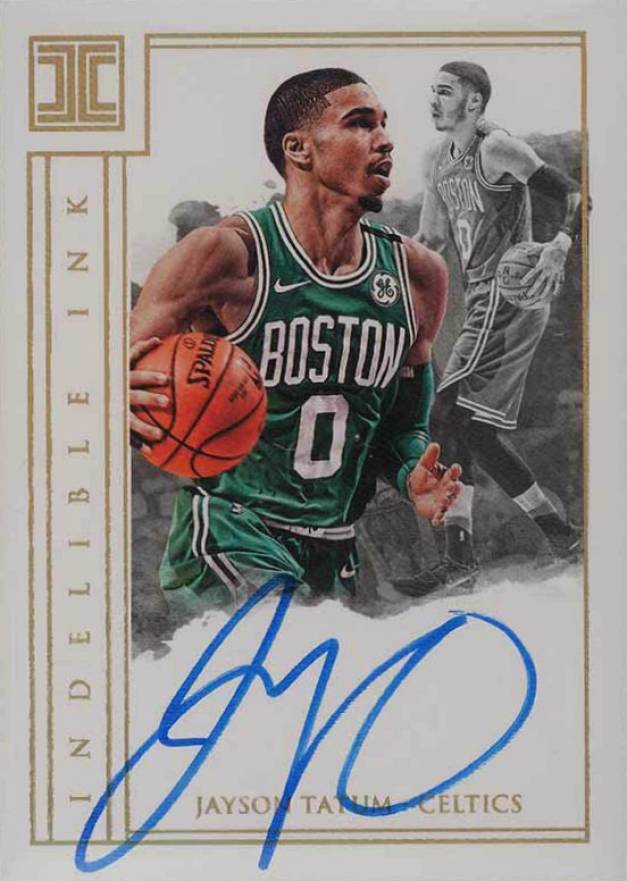 2017 Panini Impeccable Indelible Ink Jayson Tatum #JTT Basketball Card