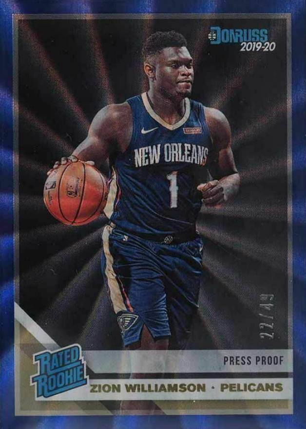 2019 Panini Donruss Zion Williamson #201 Basketball Card