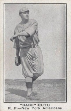 1921 American Caramel--Series of 80 Babe Ruth # Baseball Card