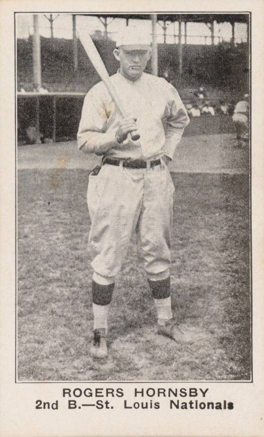 1921 American Caramel--Series of 80 Rogers Hornsby # Baseball Card