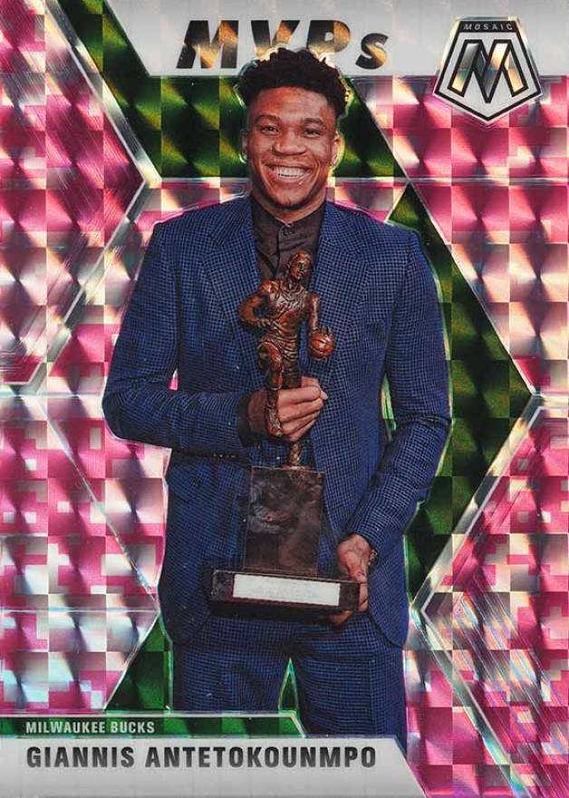 2019 Panini Mosaic Giannis Antetokounmpo #297 Basketball Card