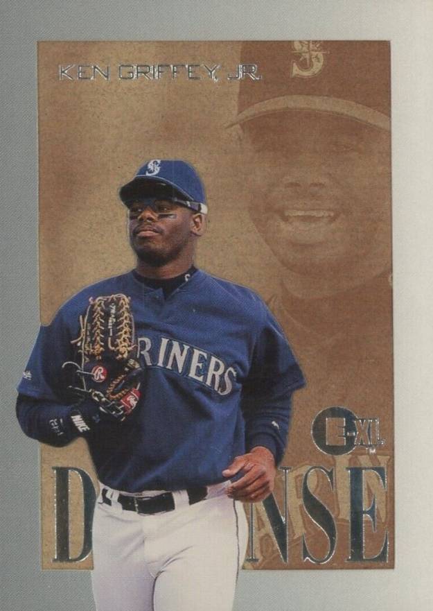 1996 E-Motion XL D-Fense Ken Griffey Jr. #4 Baseball Card