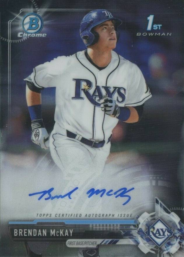 2017 Bowman Draft Chrome Draft Picks Autographs  Brendan McKay #CDABM  Baseball Card