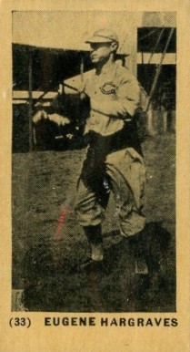 1927 York Caramel Type 1 Eugene Hargraves #33 Baseball Card