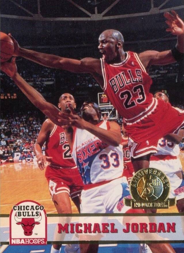 1993 Hoops Michael Jordan #28 Basketball Card