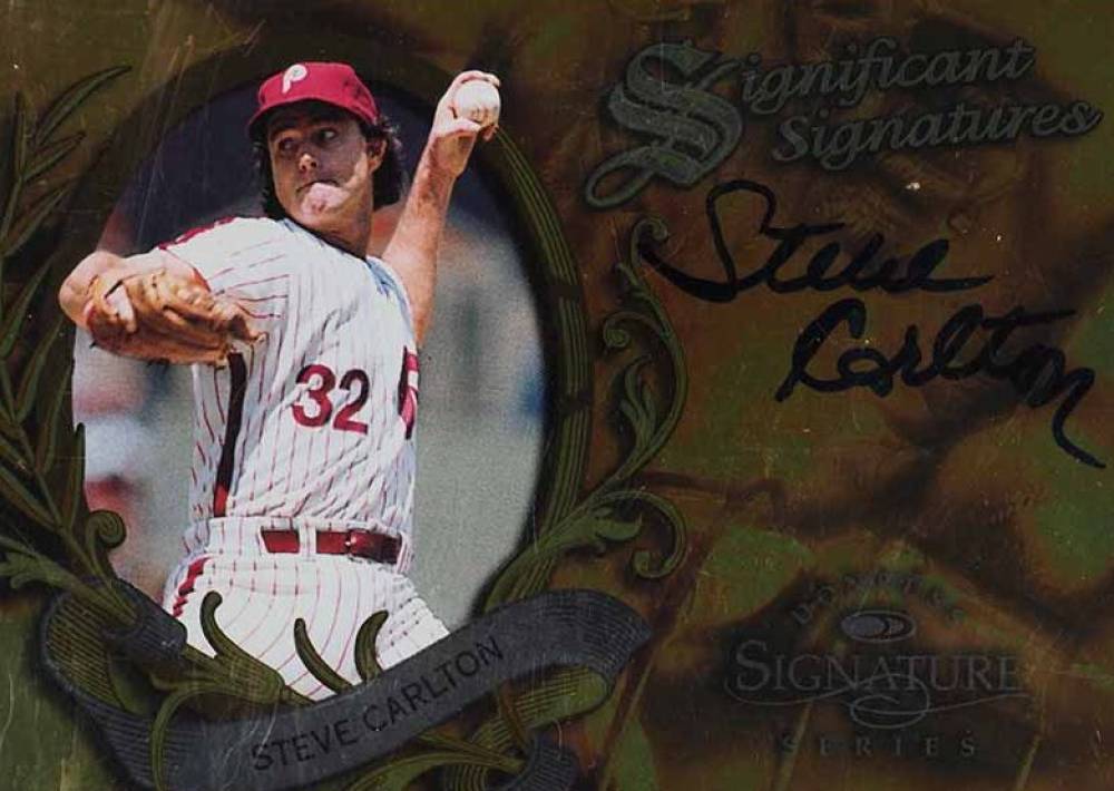 1997 Donruss Signature Significant Signatures Steve Carlton # Baseball Card