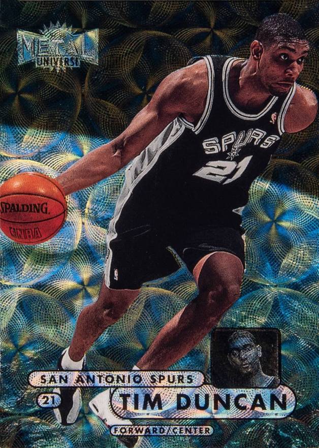 1997 Metal Universe Championship Tim Duncan #72 Basketball Card