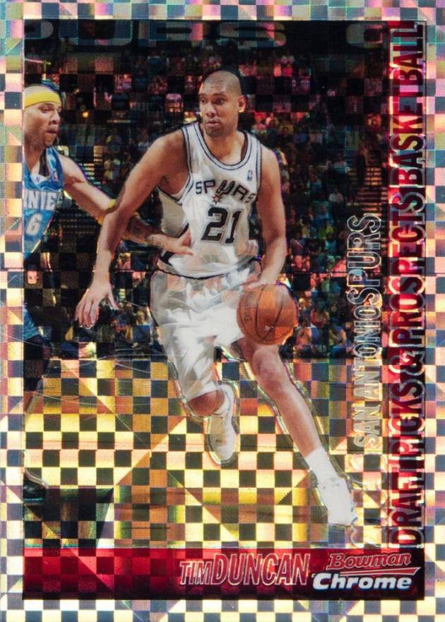 2005 Bowman Draft Pick & Prospect Tim Duncan #21 Basketball Card