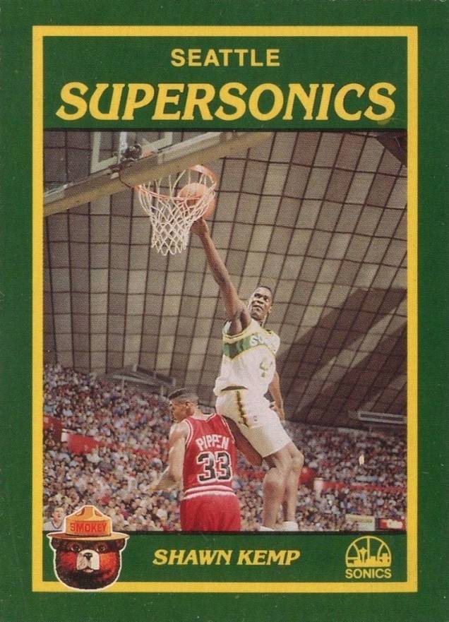 1990 Supersonics Smokey Shawn Kemp # Basketball Card