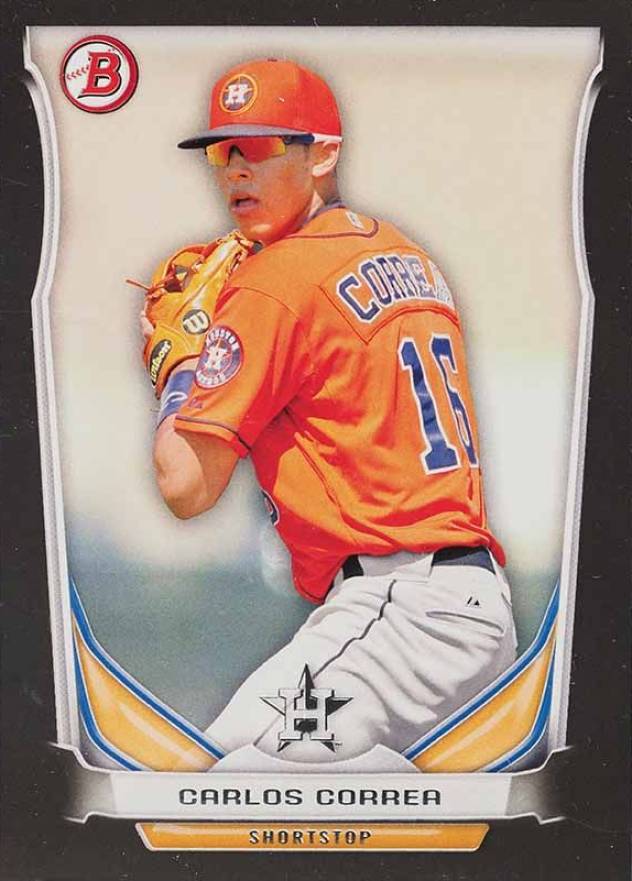 2014 Bowman Draft Picks Top Prospects Carlos Correa #TP3 Baseball Card