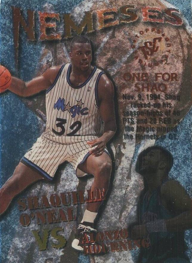 1995 Stadium Club Nemeses O'Neal vs. Mourning #N4 Basketball Card