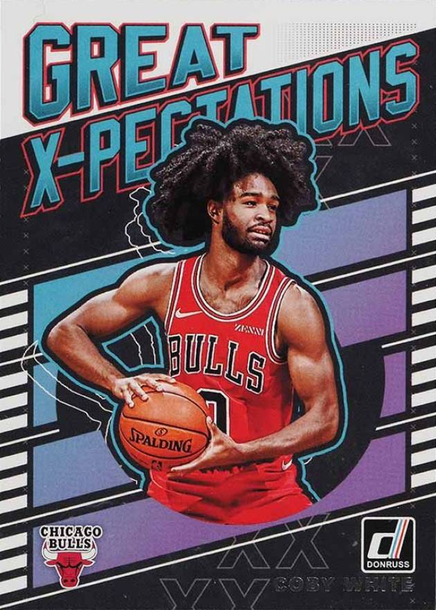 2019 Panini Donruss Great X-Pectations Coby White #21 Basketball Card