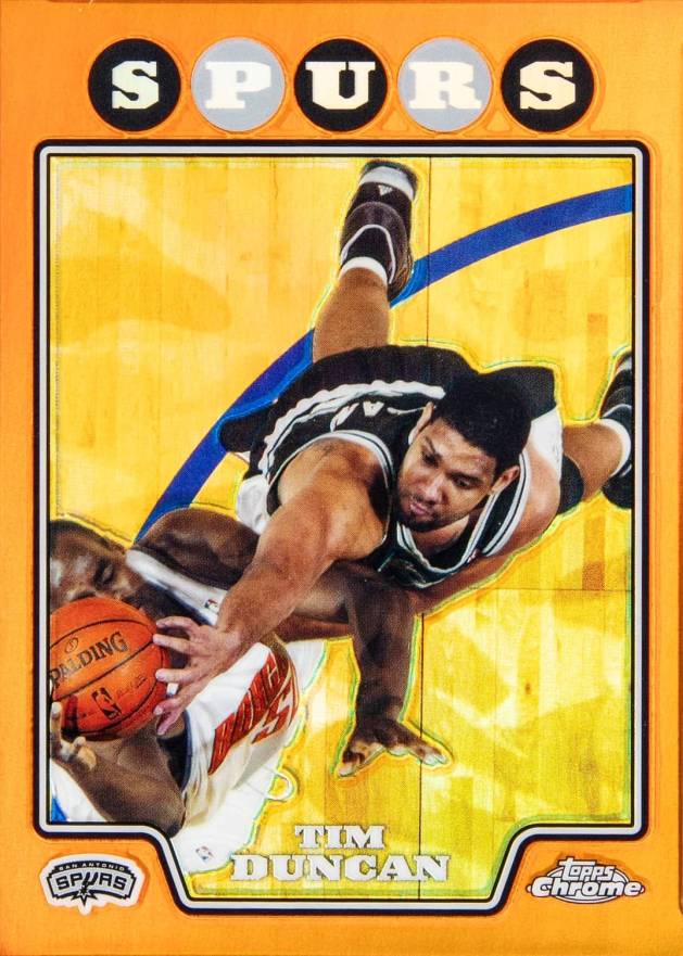 2008 Topps Chrome Tim Duncan #21 Basketball Card