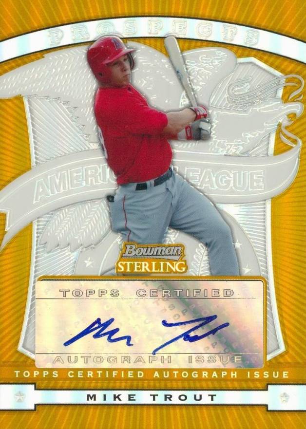 2009 Bowman Sterling Prospects Mike Trout #BSPMT Baseball Card