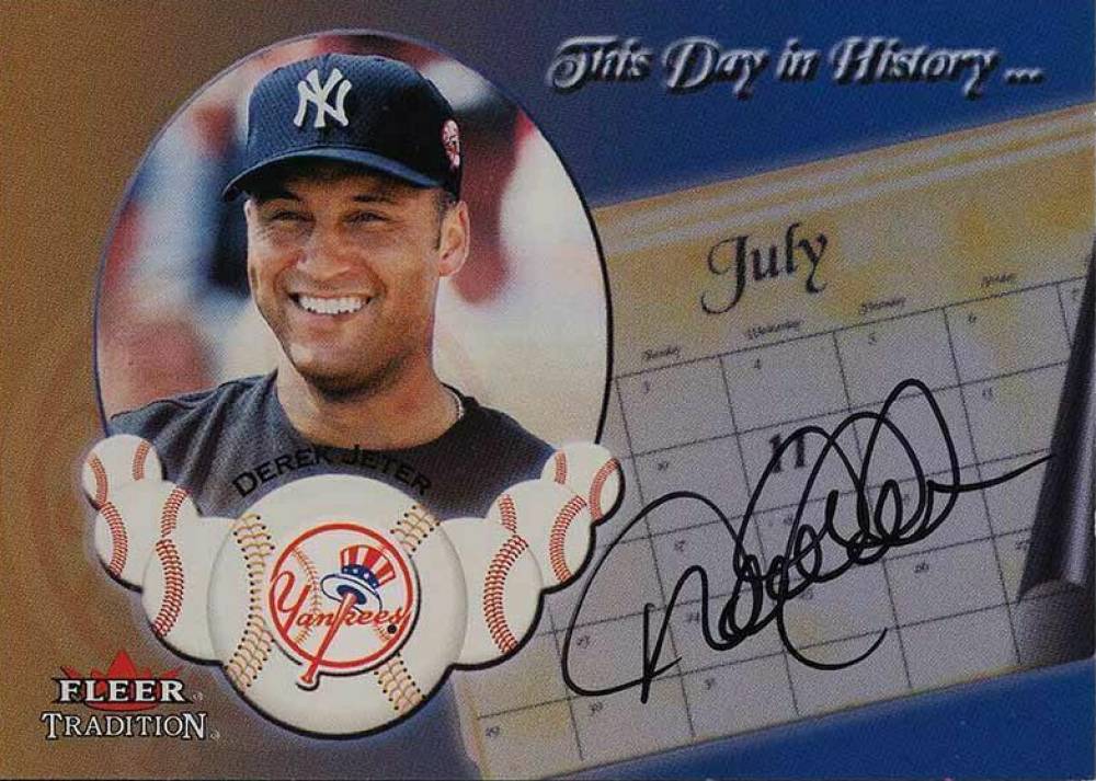 2002 Fleer Tradition This Day in History Derek Jeter # Baseball Card