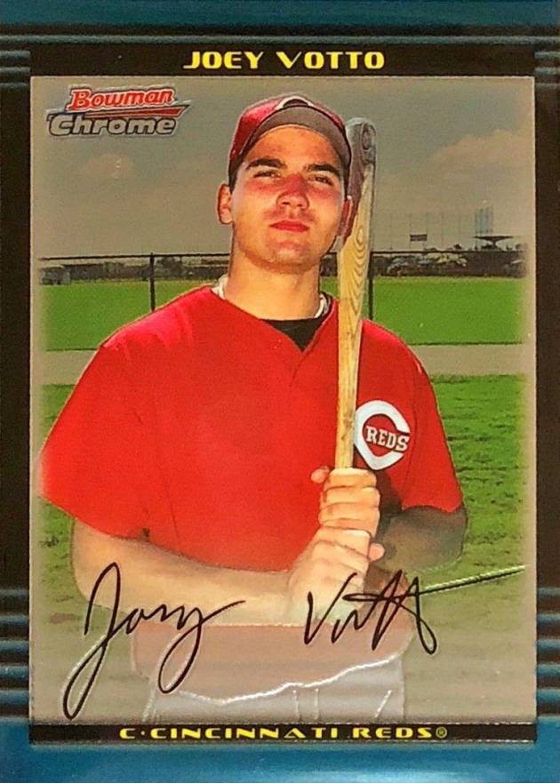 2002 Bowman Chrome Draft Picks Joey Votto #44 Baseball Card