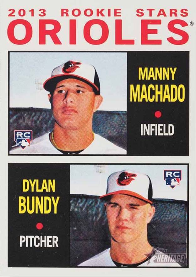 2013 Topps Heritage  Dylan Bundy/Manny Machado #201 Baseball Card