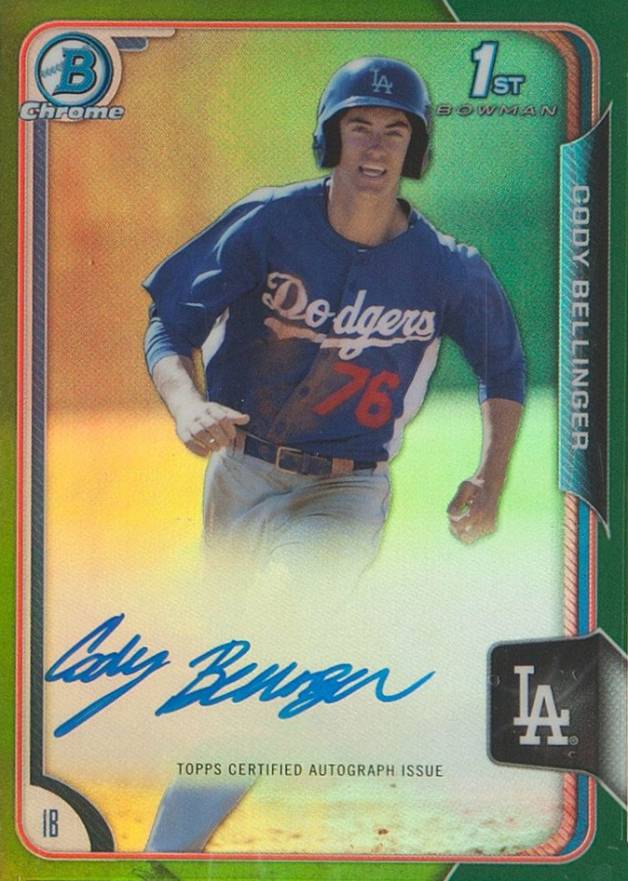 2015 Bowman Chrome Autograph Prospect Cody Bellinger #CBE Baseball Card