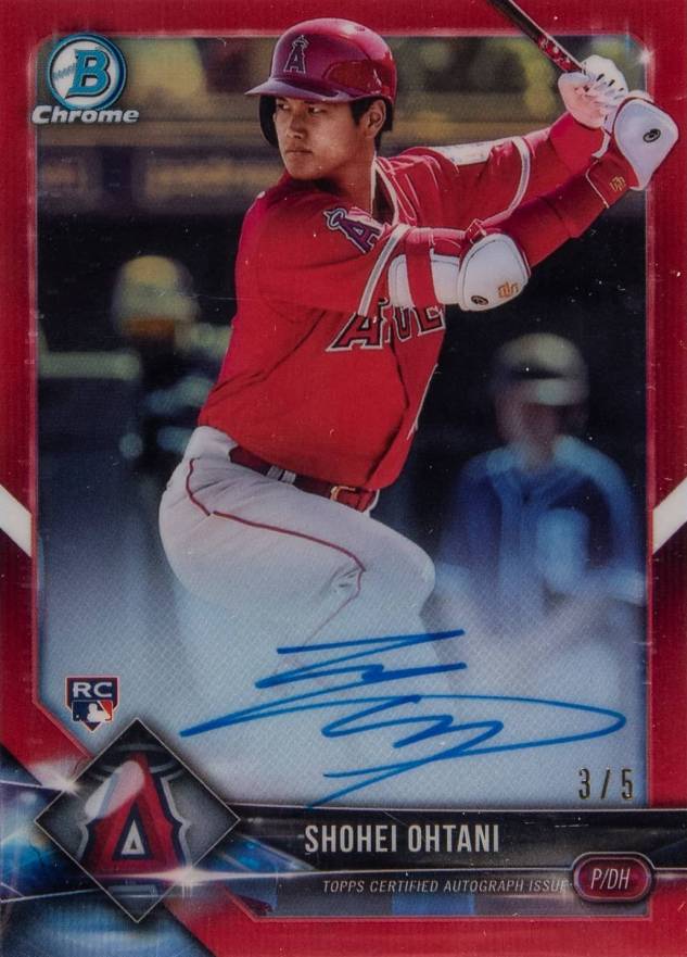 2018 Bowman Chrome Rookie Autograph Shohei Ohtani #BCRASO Baseball Card