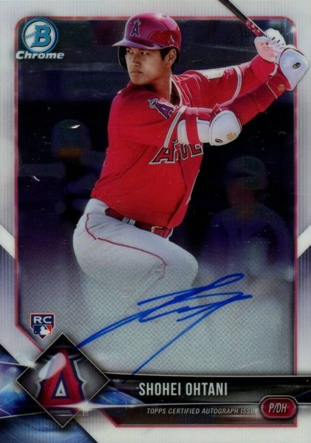 2018 Bowman Chrome Rookie Autograph Shohei Ohtani #BCRASO Baseball Card