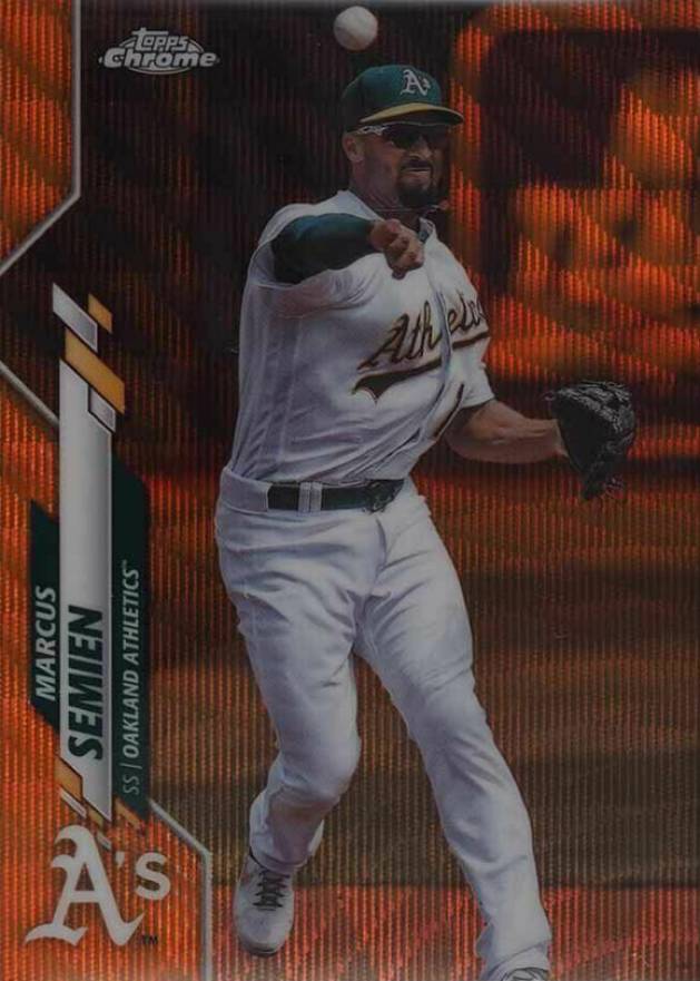 2020 Topps Chrome Marcus Semien #144 Baseball Card