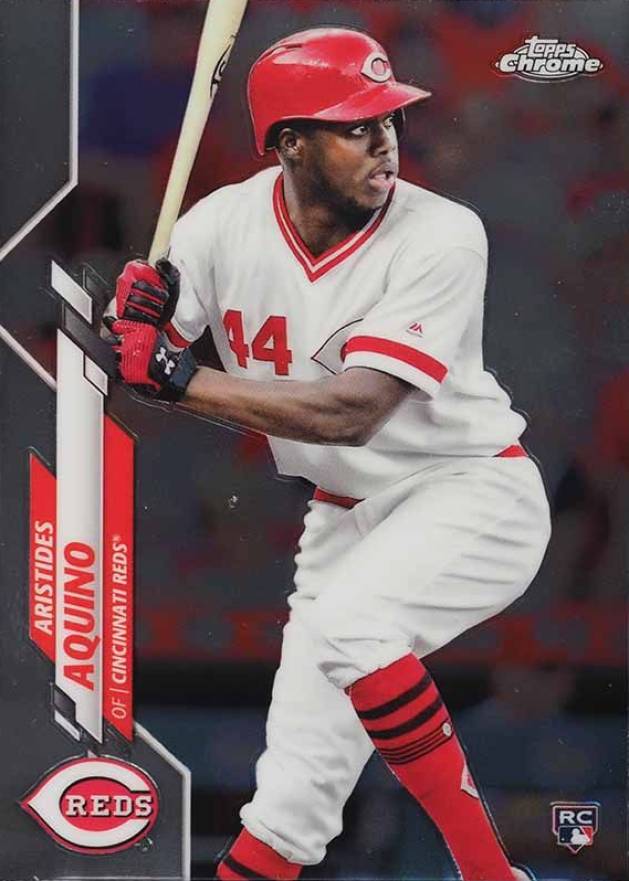 2020 Topps Chrome Aristides Aquino #111 Baseball Card