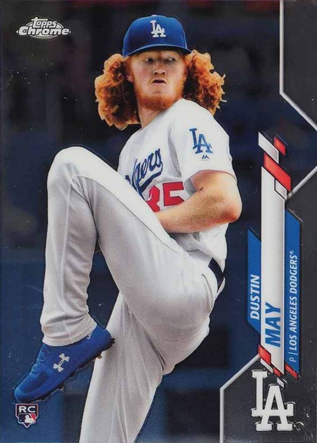 2020 Topps Chrome Dustin May #176 Baseball Card