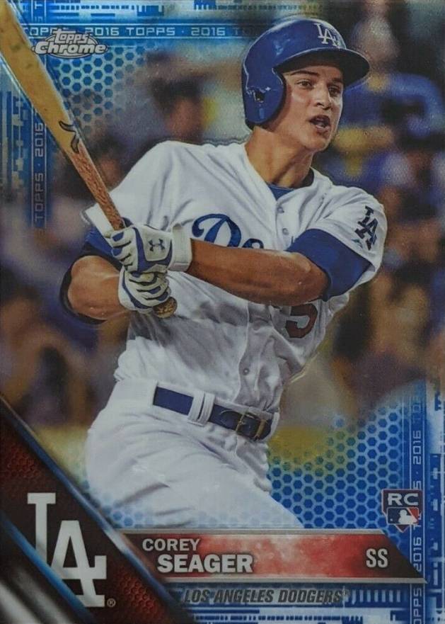 2016 Topps Chrome Corey Seager #150 Baseball Card