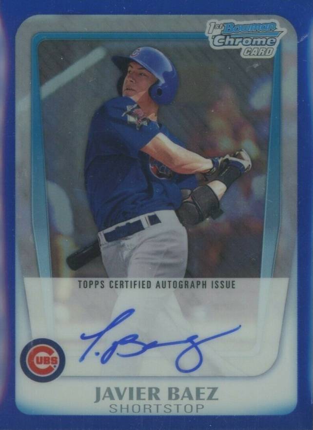 2011 Bowman Chrome Draft Prospect Autographs Javier Baez #JBA Baseball Card